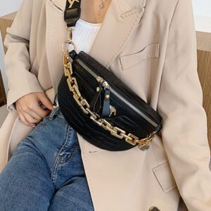 Handbags: Rusty’s Chain Decor Zip Front Fanny back